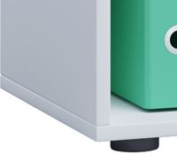 Büroregal Lona 3-Fach ohne Türen weiß