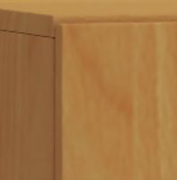 Büroschrank Lona 5-Fach mit Drehtüren Buche