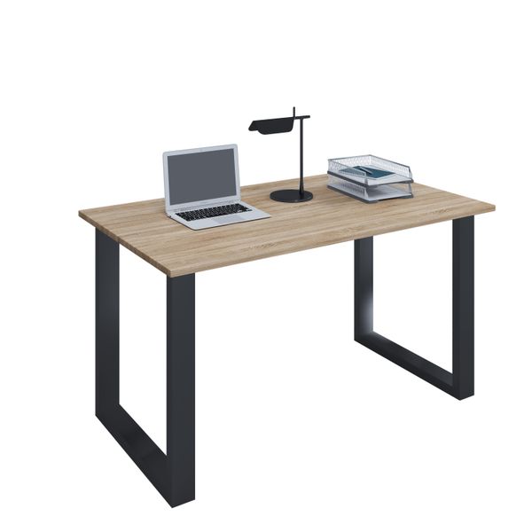 Schreibtisch 110x80 U-Fußgestell Sonoma-Eiche/schwarz
