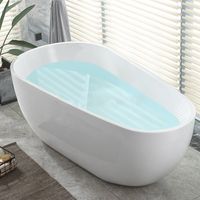 Freistehende Badewanne Acrylbadewanne Standbadewanne Dia 170cm x 80cm x 58cm