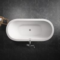 Freistehende Badewanne Acrylbadewanne Standbadewanne Piperi 168cm x 80cm x 60cm