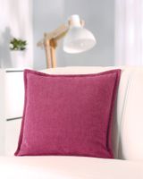 Feincord-Kissen "Soft Touch" ca. 40 x 40 cm, Beere - 2er Set