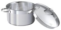Edelstahl Kochtopf Comfort mit Glasdeckel 16 cm