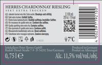 Chardonnay Riesling Sekt, extra trocken, 6er Karton