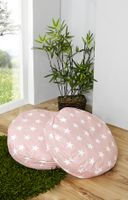 2er Kissen-Set rund Stern Rosa