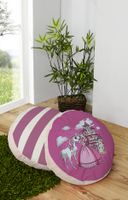 2er Kissen-Set rund Prinzessin-Rosa