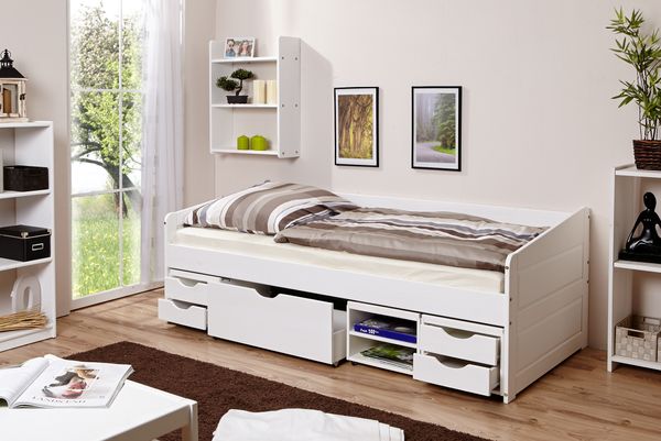 Sofabett Micki Var 3 - mit 4er Funktionsschubkasten -