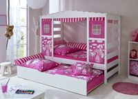 Hausbett Rosa Var 1 - mit Zusatzbett -