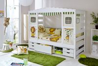Hausbett Safari Var 3 - mit Funktionsschubkasten -