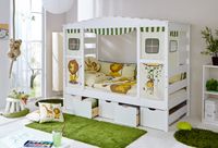 Hausbett Safari Var 2 - mit 5er Schubkästen -