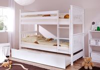 Etagenbett Sammy weiß Var 1 - mit Zusatzbett -