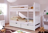 Etagenbett Sammy weiß Var 4 - mit 2er Schubkästen -