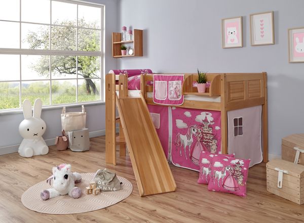 Podestbett Ekki Country Buche Horse-Pink,A1