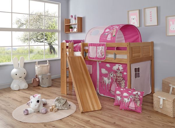 Podestbett Ekki Country Buche Horse-Pink,A2