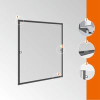 Insektenschutz Plus FE Ultra Flat 100x120cm Anthrazit