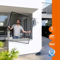 Insektenschutz Plus Rahmen Fenster 100x120cm Anthrazit