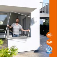 Insektenschutz Plus Rahmen Fenster 100x120cm Weiß