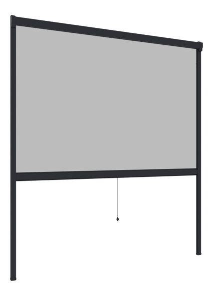 Insektenschutz Plus Rollo Fenster 100x160cm Anthrazit