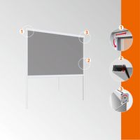 Insektenschutz Plus Rollo Fenster 100x160cm Weiß