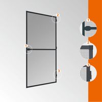 Insektenschutz -Tür 100x210cm Anthrazit