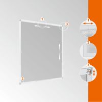 Rahmen Fenster Flexi Fit 130x150 Weiß