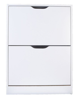 Happy Home Schuhschrank mit 2 Klappen HFS02-WEI