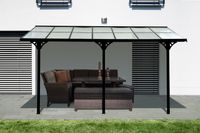 Westmann Aluminium Terrassendach Bruce schwarz 435x300 cm