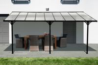 Westmann Aluminium Terrassendach Bruce schwarz 566x300 cm