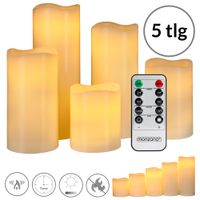 LED Kerzen 5tlg mit Fernbedienung