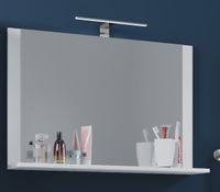 Spiegel Lendas mit Ablage 80 cm Weiß