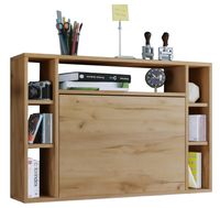 herausklappbare Laptoptisch mit 7 Ablagefächern "Wandila" Honig-Eiche