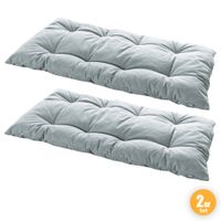 Chillkissen Feincord „Yanni“, ca 70 x 120 cm, Silber - 2er Set