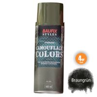 Camouflage-Sprühlacke - Braungrün, 4er-Set