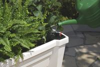 KHW Calypso Pflanzkasten, weiß, auf Rollen mit Bewässerungssystem, modulares Spalier