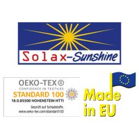 Solax-Sunshine Hochlehner-Polsterauflage, Karo Rot 