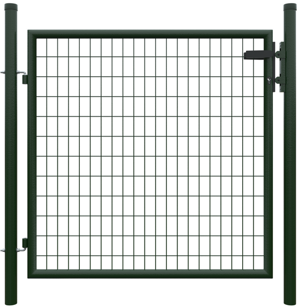 Metall Einzeltor B1250 x H1200 mm inkl. Pfosten + Beschlägen RAL7016 anthrazit