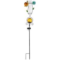 LED-Solarstecker mit Regenmesser - Schnecke