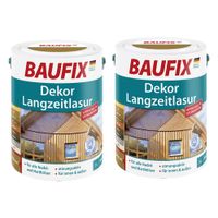 Dekor-Langzeitlasur, Dunkelbraun 5 L 2er Set