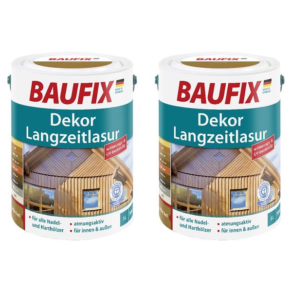 Dekor-Langzeitlasur, Pinie 5 L 2er Set