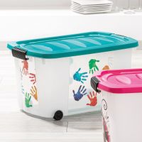 Ordnung Rollenbox, mit Motiv - inkl DeckelHände 6er Set