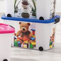 Ordnung Rollenbox, mit Motiv - inkl Deckel - Teddy 6er Set