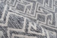 Teppich Grau / Creme 80cm x 150cm