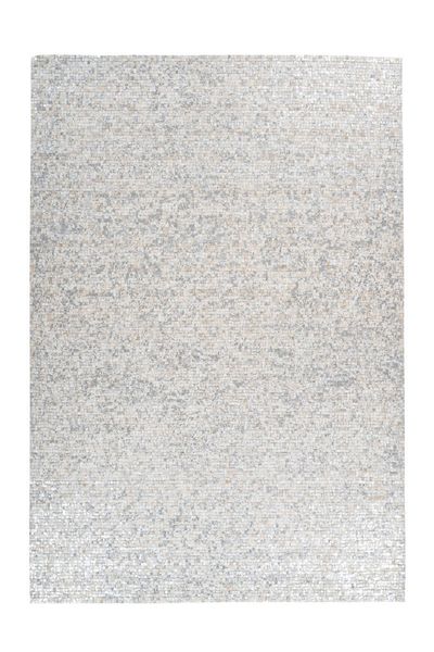 Teppich Weiß / Silber 200cm x 290cm