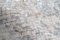 Teppich Weiß / Silber 120cm x 170cm