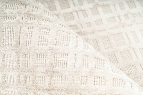 Teppich Beige / Silber 80cm x 150cm