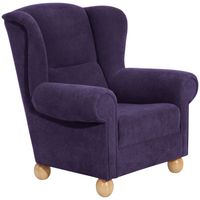 Monarch Ohrenbackensessel violett