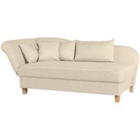 Selma Recamiere mit Armteil links klappbar beige