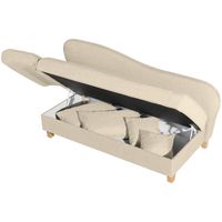 Selma Recamiere mit Armteil links klappbar beige