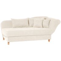 Selma Recamiere mit Armteil rechts klappbar creme