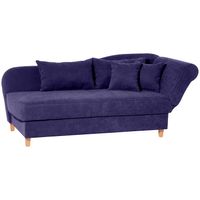 Selma Recamiere mit Armteil links klappbar violett